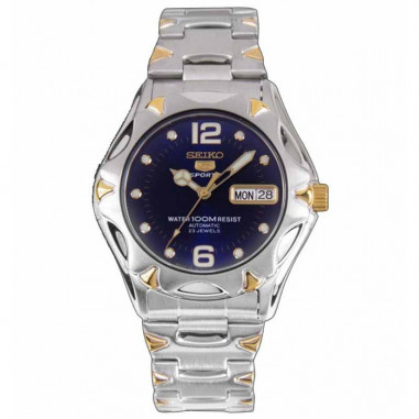 Seiko 5 SNZ458 Silver Gold Blue