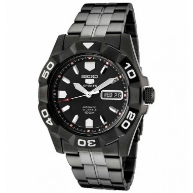 Seiko 5 SNZH93 Full Black White