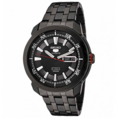 Seiko 5 SNZH67 Full Black Silver