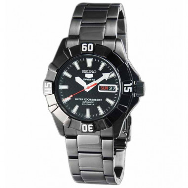 Seiko 5 SNZF63 Full Black White