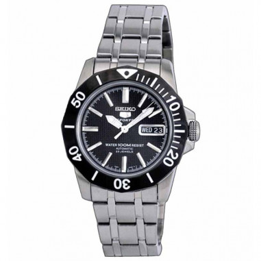 Seiko 5 SNZF77 Silver Black White