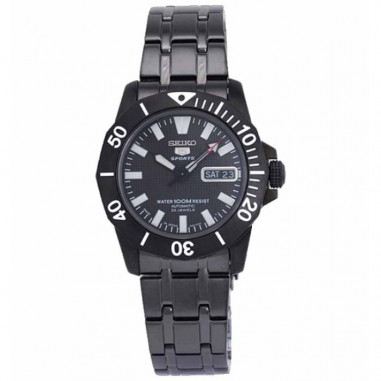 Seiko 5 SNZF85 Full Black White