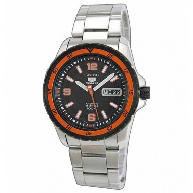 Seiko 5 SNZG73J1 Silver Black Orange