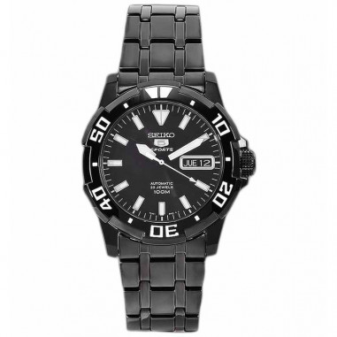 Seiko 5 SNZJ41K1 Full Black White