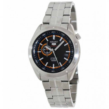 Seiko 5 SSA067K1 Silver Black Orange