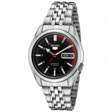 Seiko 5 SNK375K1 Silver Black Red