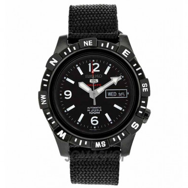 Seiko 5 SRP147K1 Sports Full Black White