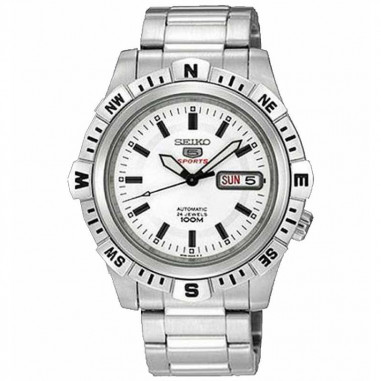 Seiko 5 SRP135K1 Sports Full Silver White