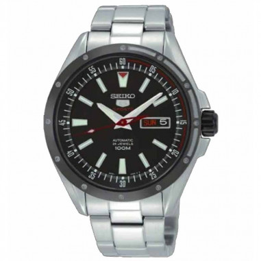 Seiko 5 SRP155K1 Sports Silver Black Red