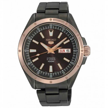 Seiko 5 SRP162K1 Sports Black Rose Gold