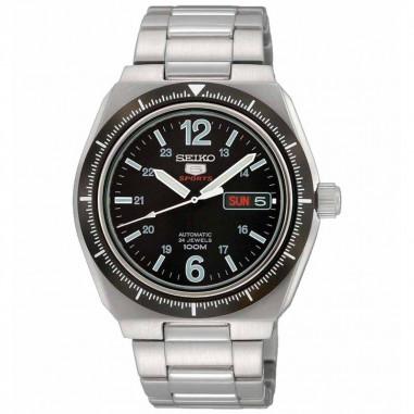 Seiko 5 SRP247K1 Sports Full Silver Black