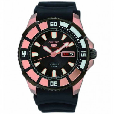 Seiko 5 SRP210K1 Sports Black Rose Gold