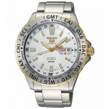 Seiko 5 SRP438K1 Sports Silver Gold