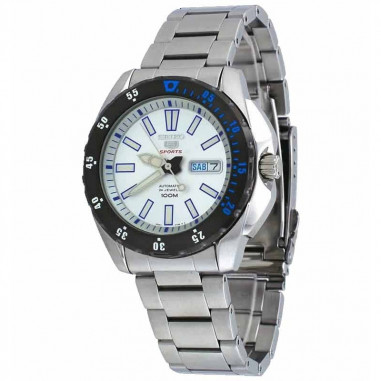 Seiko 5 SRP359K1 Sports Silver White Black