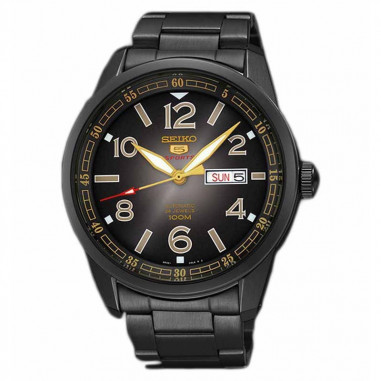 Seiko 5 SRP631K1 Sports Full Black Gold