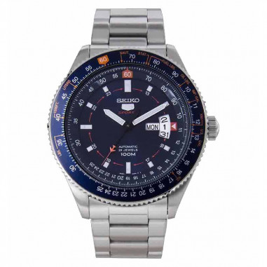 Seiko 5 SRP609K1 Sports Autoamtic Pilot Silver Blue