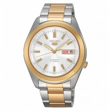 Seiko 5 SNKM70K1 Silver Gold Automatic