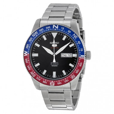 Seiko 5 SRP661K1 Sports Silver Black Blue Red Automatic