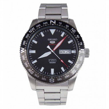 Seiko 5 SRP669K1 Sports Automatic Silver Black