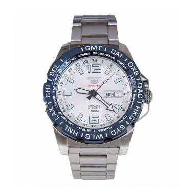 Seiko 5 SRP687K1 Sports Automatic Silver Blue White