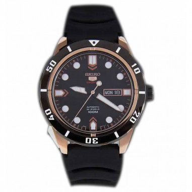 Seiko 5 SRP680K1 Sports Automatic Black Rose Gold