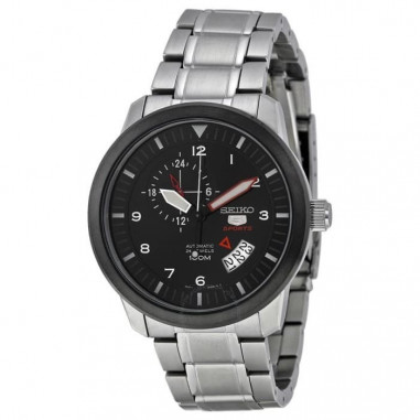 Seiko 5 SSA207K1 SSA207 Sports Automatic Black Silver Red