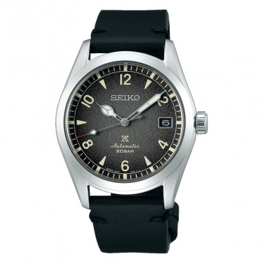 Seiko Prospex Alpinist SPB159J1 Black Dial Black Leather Strap