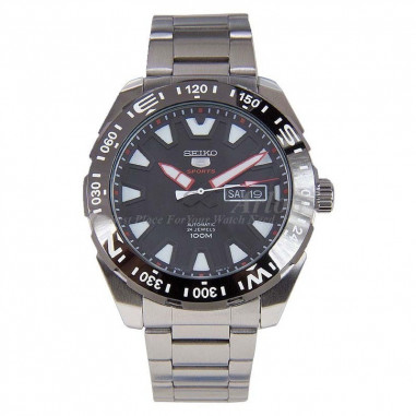 Seiko 5 SRP743K1 Sports Silver Black Red