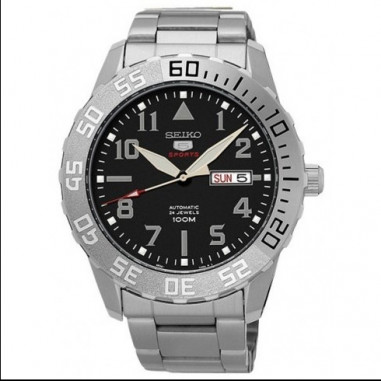 Seiko 5 SRP755K1 Sports Silver Black