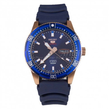 Seiko 5 SRP738K1 Sports Automatic Blue Rose Gold