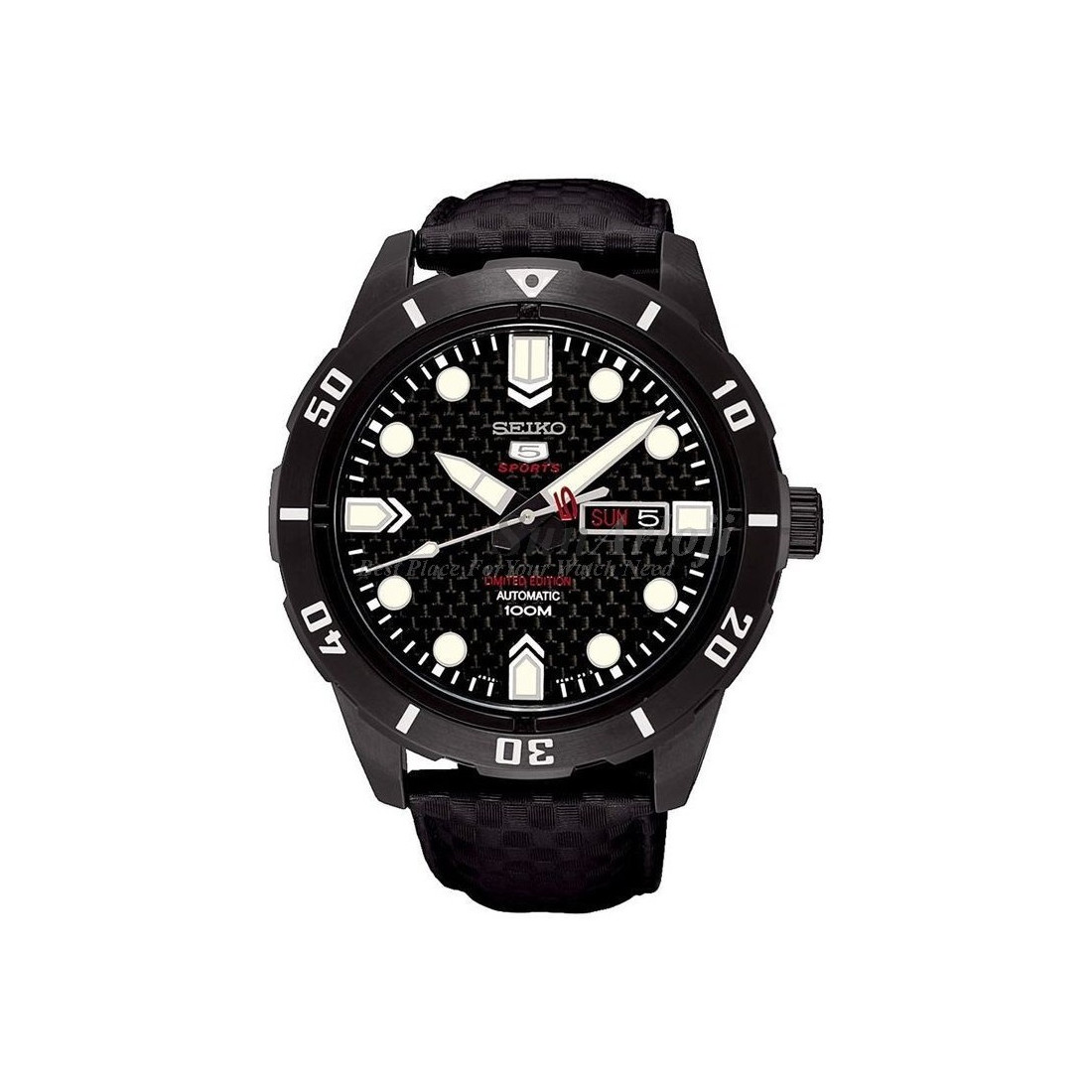 Seiko 5 Sports SRP721K1 Black Carbon Fiber Limited Edition Jam Tang