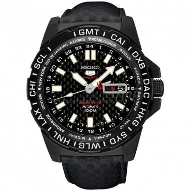 Seiko 5 Sports SRP723K1 Black Carbon Fiber Limited Edition