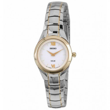 Seiko Ladies SUP108 Solar Silver Gold