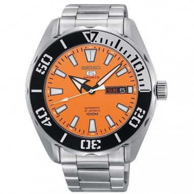 SEIKO 5 Sports 100m Automatic Orange Dial SRPC55K1 / SRPC55