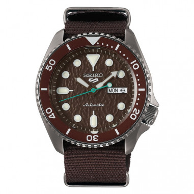 SEIKO 5 SRPD85K1 AUTOMATIC BROWN DIAL SRPD85