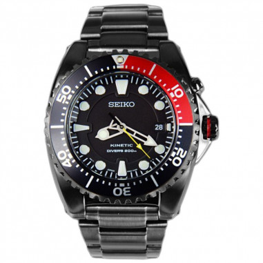 Seiko SKA577P1 Divers Kinetic Black Red