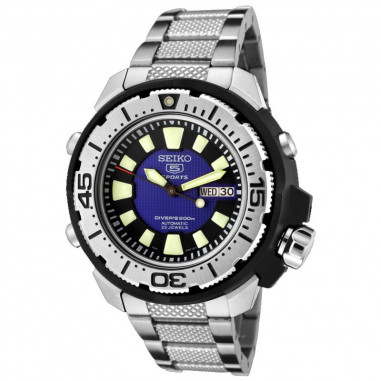 Seiko 5 SKZ245K1 Divers Silver Black Blue