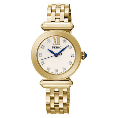 Seiko SRZ402P1 Ladies Full Gold White