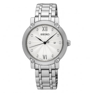 Seiko Ladies SXDG79P1 White Dial Stainless Steel Bracelet