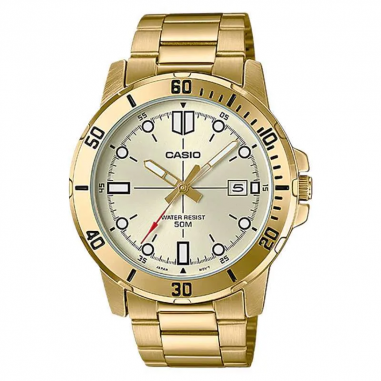 Casio General MTP-VD01G-9EVUDF Men Gold Dial Gold