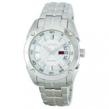 Seiko SRP001K Automatic Day and Date White Dial Silver Stainless Steel