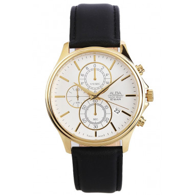 Alba Analog Leather AM3416X1 Men Watch