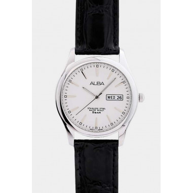 Alba Analog Leather Axnd63 Men Watch