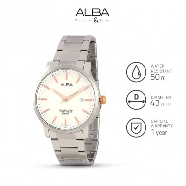 Alba PRESTIGE Quartz Stainless Steel AS9523 Men Watch