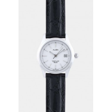 Alba Analog Leather Axu035 Ladies Watch