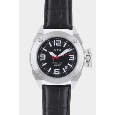 Alba Active Quartz Leather AXHG37 Men Watch