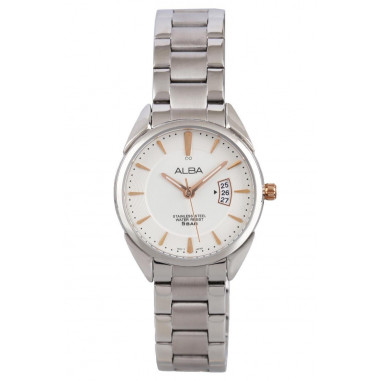 Alba Analog Stainless Steel Ah7H63X1 Ladies Watch