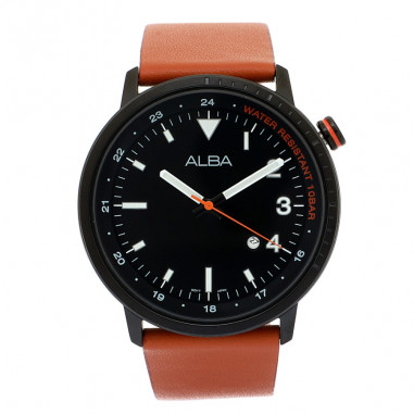 Alba SIGNA Quartz Leather AG8J99 Men Watch