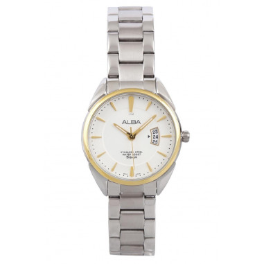 Alba Analog Stainless Steel Ah7H62X1 Ladies Watch