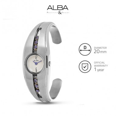 Alba Stainless Steel White 2 cm AEGD13 Ladies Watch